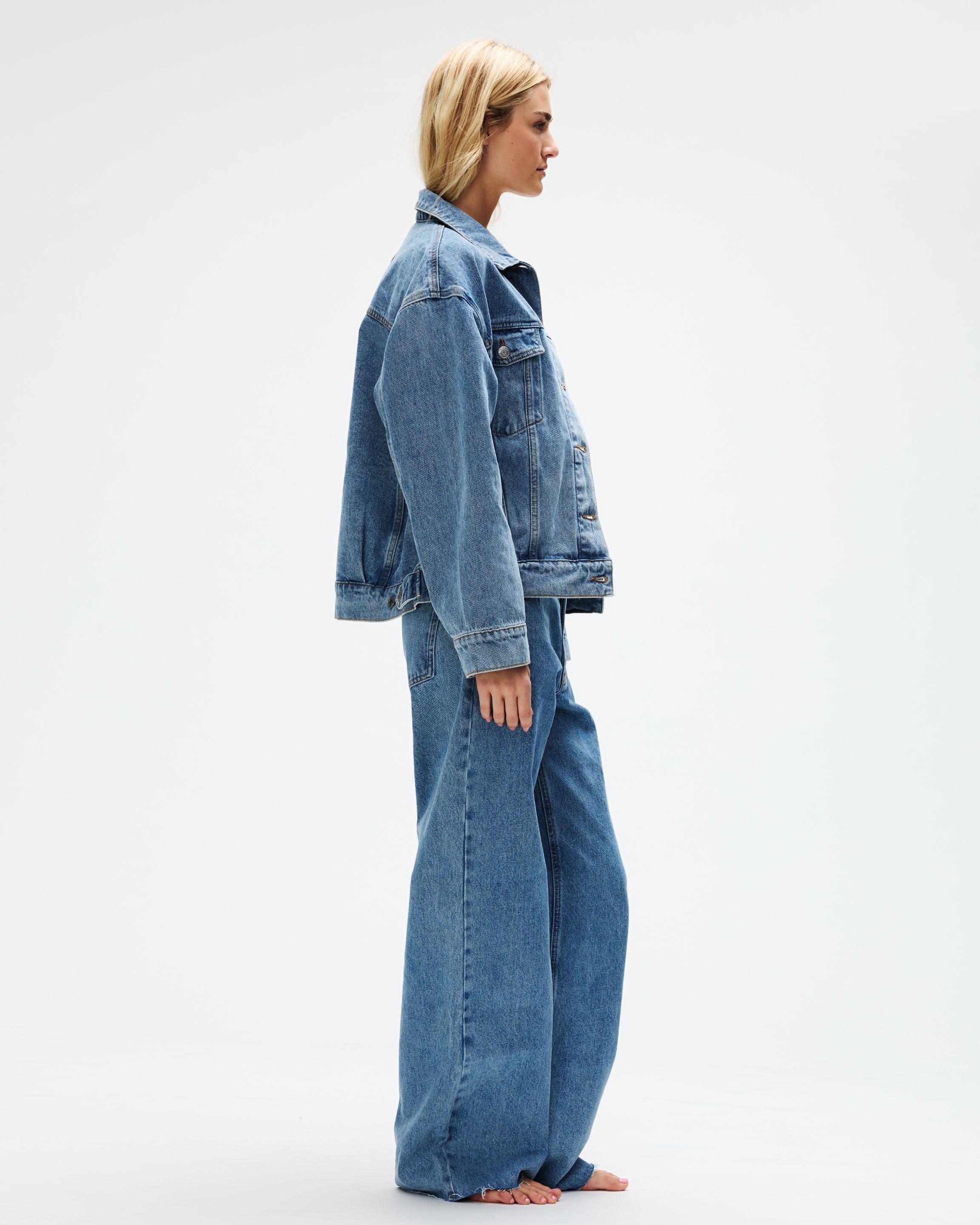 Oversized Denim Jacket - Vintage Wash