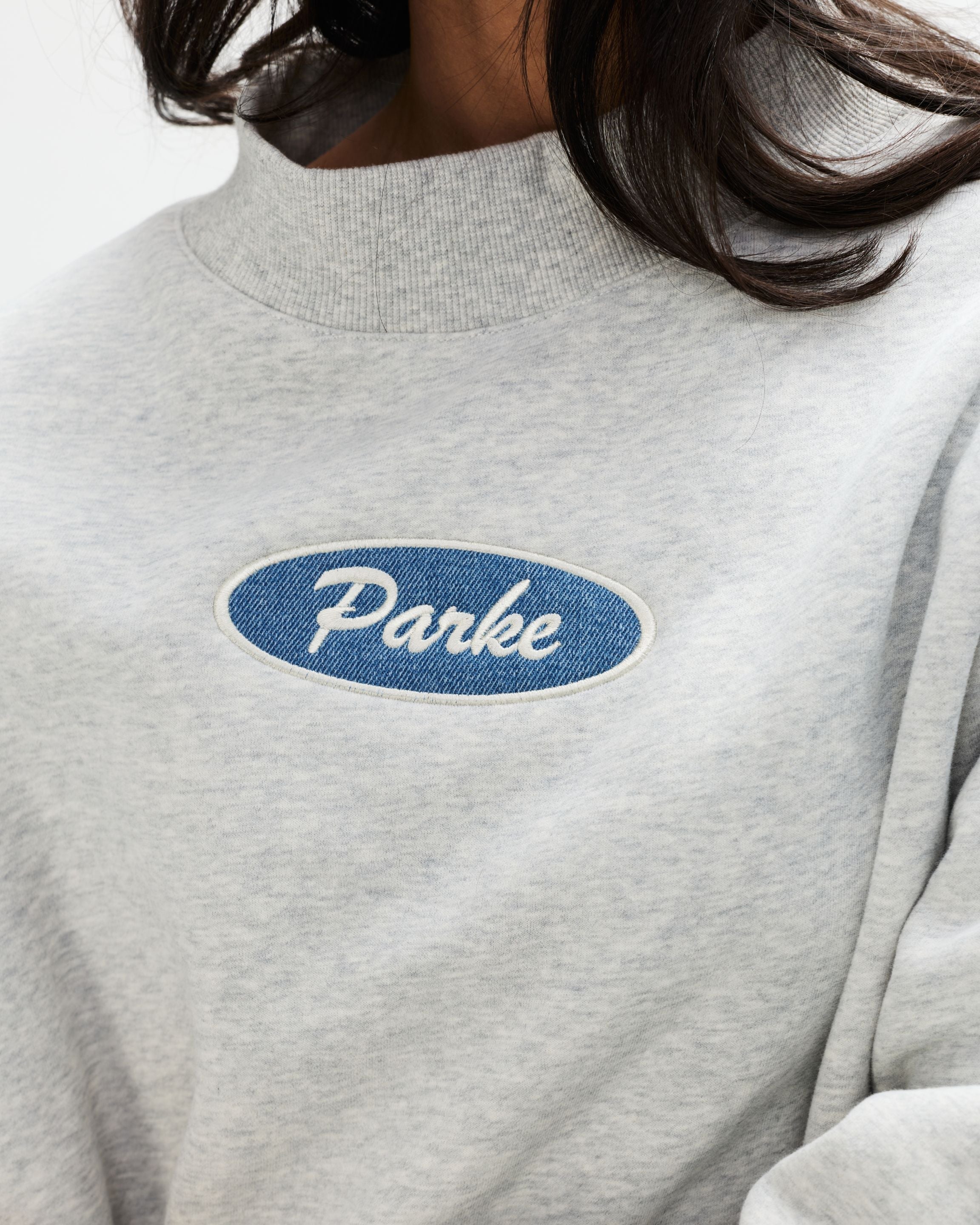 Signature Patch Mockneck - Classic Grey