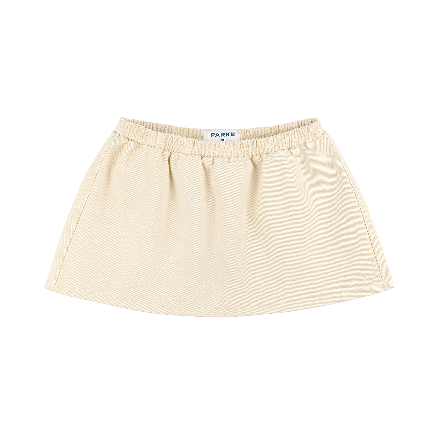 Elastic Mini Skirt - Cream