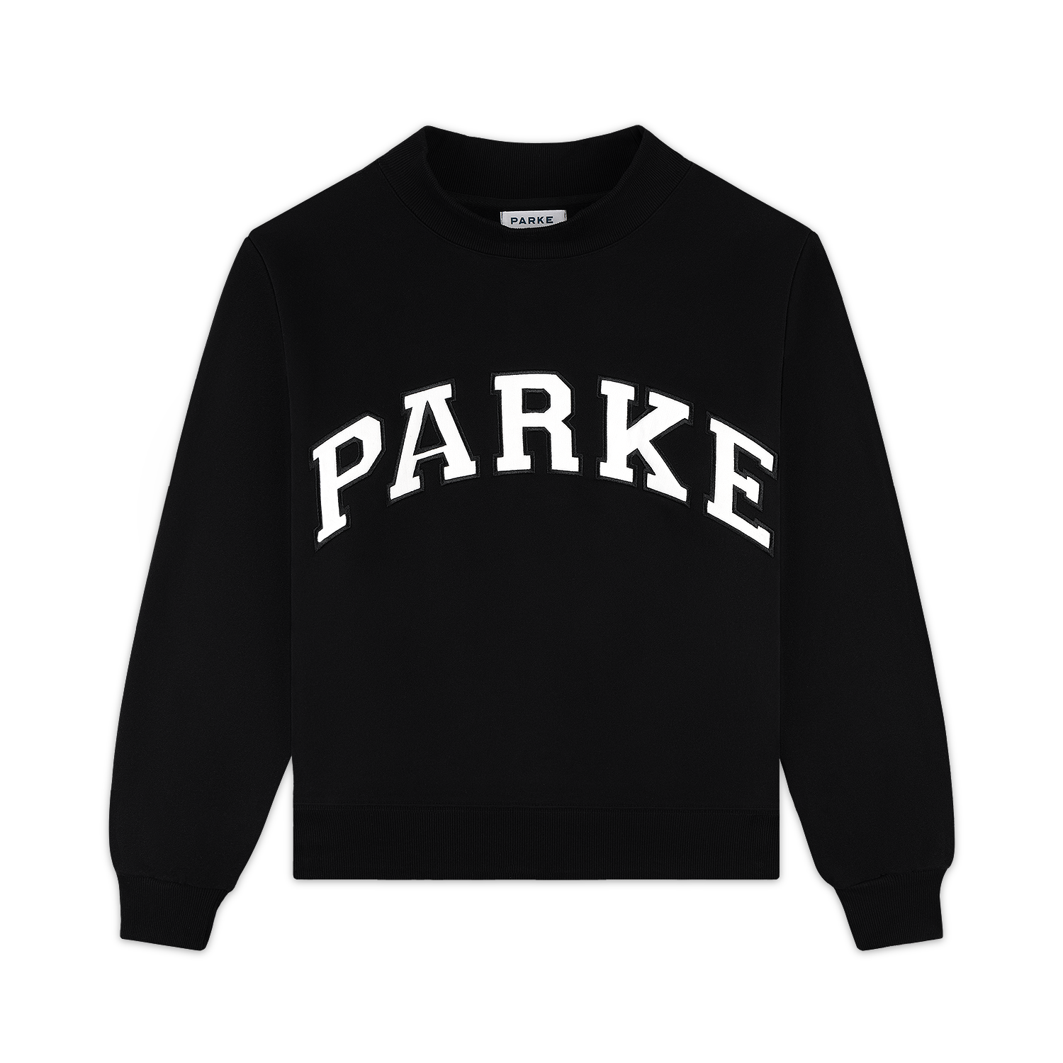 Varsity Mockneck - Black + White